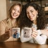 Custom Photo I Promise To Still Grab Your Butt Even When We're Old And Wrinkly - Personalized Ceramic Mug - Gift For Couple, Husband Wife NH96