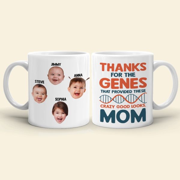 Custom Photo Kid, Good Looks, Mom, Personalized Mug, Gift For Mother, 231223