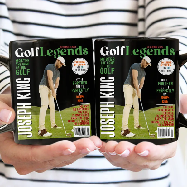 Custom Photo Magazine GolfLegends - Personalized Mug Custom Photo Magazine GolfLegends - Personalized Mug