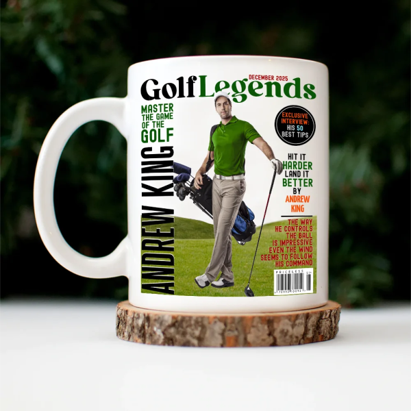 Custom Photo Magazine GolfLegends - Personalized Mug Custom Photo Magazine GolfLegends - Personalized Mug
