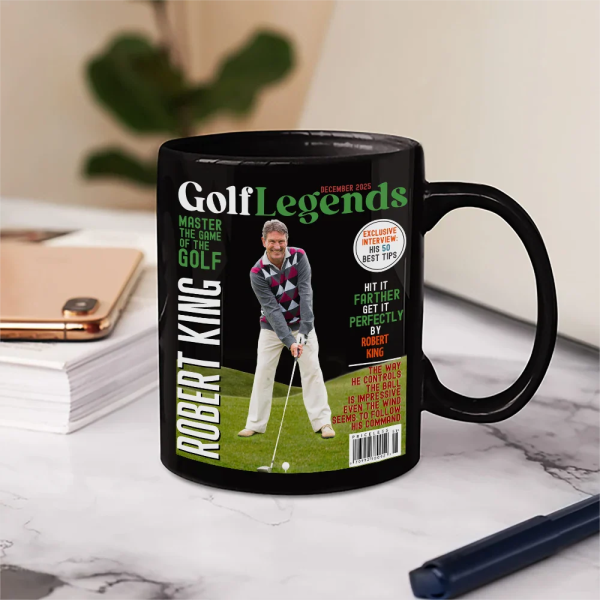 Custom Photo Magazine GolfLegends - Personalized Mug Custom Photo Magazine GolfLegends - Personalized Mug