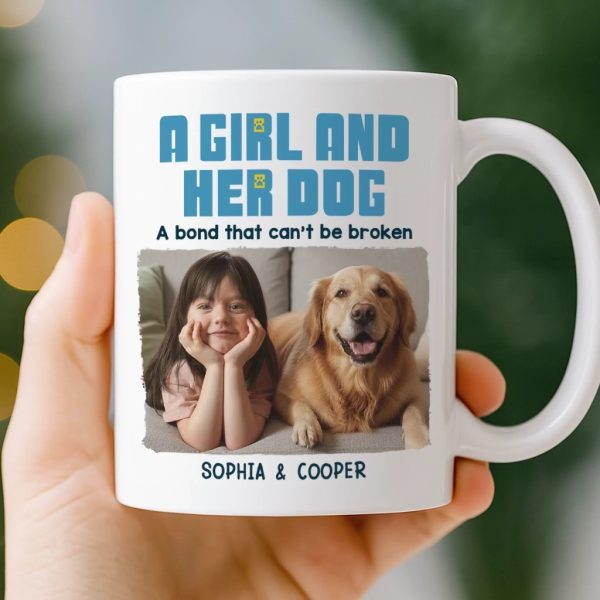 Custom Photo Mug - Personalized Christmas Birthday Gifts For Dog Cat Lovers, Dog Dad And Mom, Cat Owners - Little Girl, Big Love Custom Photo Mug - Personalized Christmas Birthday Gifts For Dog Cat Lovers, Dog Dad And Mom, Cat Owners - Little Girl, Big Love