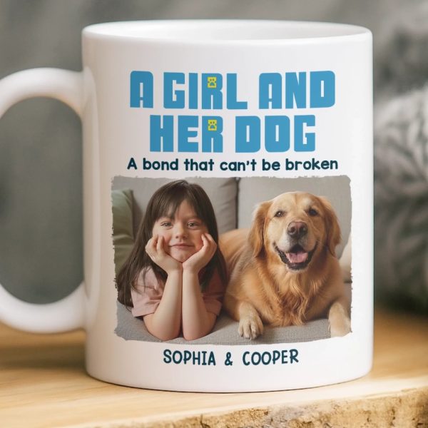 Custom Photo Mug - Personalized Christmas Birthday Gifts For Dog Cat Lovers, Dog Dad And Mom, Cat Owners - Little Girl, Big Love Custom Photo Mug - Personalized Christmas Birthday Gifts For Dog Cat Lovers, Dog Dad And Mom, Cat Owners - Little Girl, Big Love