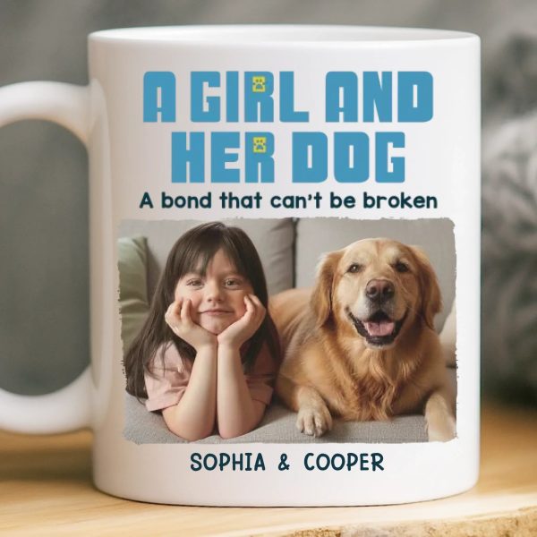 Custom Photo Mug - Personalized Christmas Birthday Gifts For Dog Cat Lovers, Dog Dad And Mom, Cat Owners - Little Girl, Big Love Custom Photo Mug - Personalized Christmas Birthday Gifts For Dog Cat Lovers, Dog Dad And Mom, Cat Owners - Little Girl, Big Love