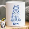 Custom Photo Mug - Personalized Christmas Birthday Gifts For Dog Cat Lovers, Dog Dad And Mom, Cat Owners - Love Begins With A Wet Nose Custom Photo Mug - Personalized Christmas Birthday Gifts For Dog Cat Lovers, Dog Dad And Mom, Cat Owners - Love Begins With A Wet Nose