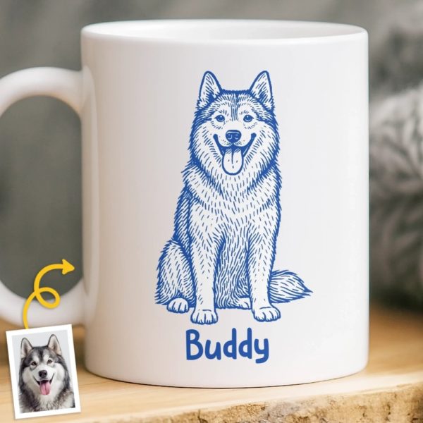Custom Photo Mug - Personalized Christmas Birthday Gifts For Dog Cat Lovers, Dog Dad And Mom, Cat Owners - Love Begins With A Wet Nose Custom Photo Mug - Personalized Christmas Birthday Gifts For Dog Cat Lovers, Dog Dad And Mom, Cat Owners - Love Begins With A Wet Nose
