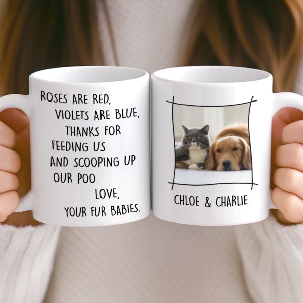 Custom Photo Mug - Personalized Christmas Birthday Gifts For Dog Cat Lovers, Dog Dad And Mom, Cat Owners - Your Daily Chore Reminder Custom Photo Mug - Personalized Christmas Birthday Gifts For Dog Cat Lovers, Dog Dad And Mom, Cat Owners - Your Daily Chore Reminder