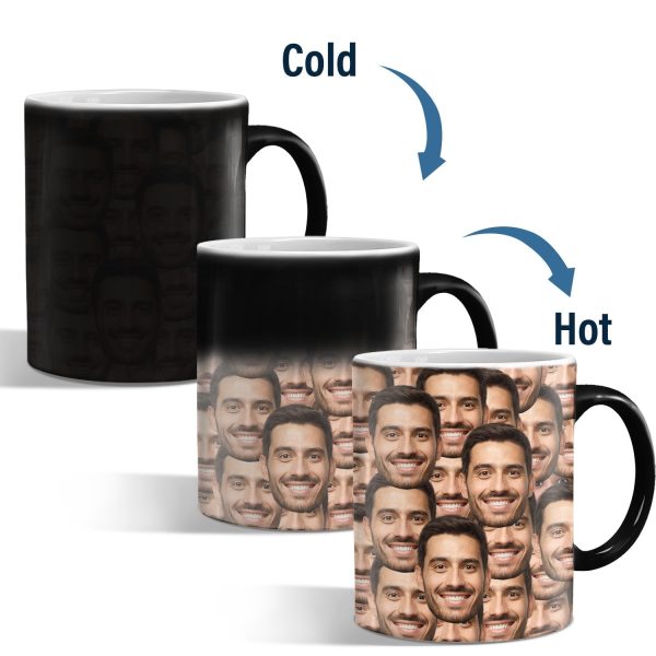 Custom Photo Mug Pattern - Gift For Yourself - Personalized Color Changing Mug Custom Photo Mug Pattern - Gift For Yourself - Personalized Color Changing Mug