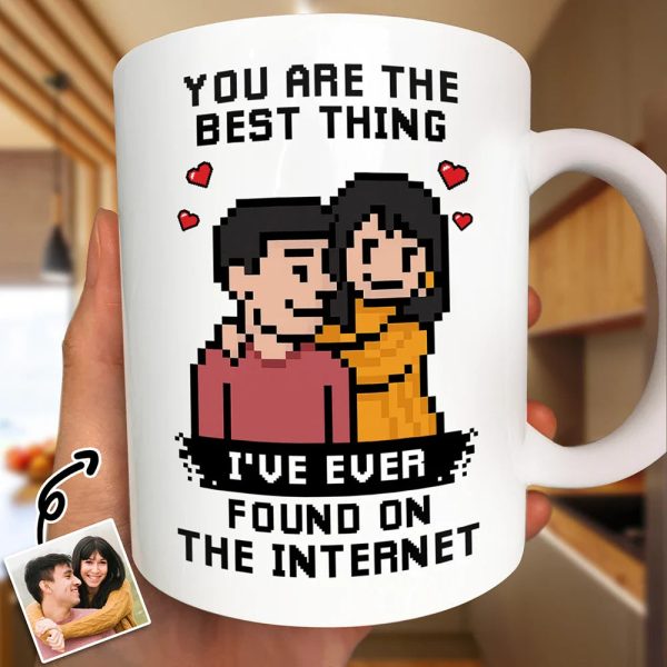 Custom Photo Pixel Art Effect Found On The Internet - Personalized Mug Custom Photo Pixel Art Effect Found On The Internet - Personalized Mug