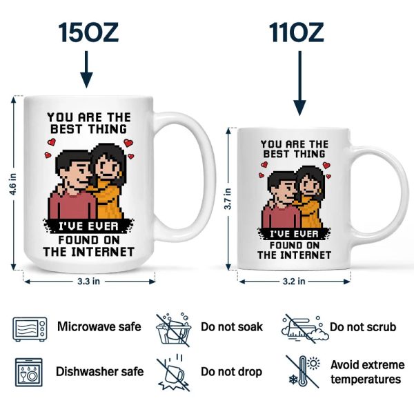 Custom Photo Pixel Art Effect Found On The Internet - Personalized Mug Custom Photo Pixel Art Effect Found On The Internet - Personalized Mug