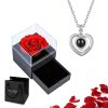 Custom Photo Projection Heart Necklace Gift Set Custom Photo Projection Heart Necklace Gift Set