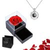 Custom Photo Projection Heart Necklace Gift Set Custom Photo Projection Heart Necklace Gift Set