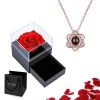 Custom Photo Projection Heart Necklace Gift Set Custom Photo Projection Heart Necklace Gift Set