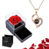 Custom Photo Projection Heart Necklace Gift Set Custom Photo Projection Heart Necklace Gift Set