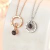 Custom Photo Projection Heart Necklace Gift Set Custom Photo Projection Heart Necklace Gift Set