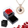 Custom Photo Projection Heart Necklace Gift Set Custom Photo Projection Heart Necklace Gift Set