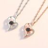 Custom Photo Projection Heart Necklace Gift Set Custom Photo Projection Heart Necklace Gift Set
