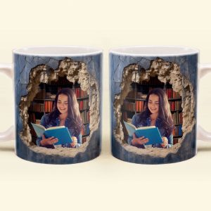 Custom Photo Reading Books - Personalized Photo Mug