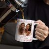 Custom Photo Right In The Throat Besties Stripe Style - Personalized White Edge-to-Edge Mug Custom Photo Right In The Throat Besties Stripe Style - Personalized White Edge-to-Edge Mug