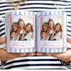 Custom Photo Right In The Throat Besties Stripe Style - Personalized White Edge-to-Edge Mug Custom Photo Right In The Throat Besties Stripe Style - Personalized White Edge-to-Edge Mug