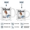 Custom Photo Silent Butt Dadly - Personalized Mug Custom Photo Silent Butt Dadly - Personalized Mug