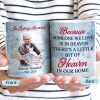 Custom Photo Those We Love Don't Go Away - Christmas Gift - Memorial Gift For Family - Personalized Custom White Edge-to-Edge Mug