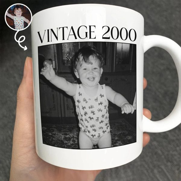 Custom Photo Vintage Image And Year - Personalized Mug Custom Photo Vintage Image And Year - Personalized Mug