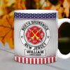 Custom Rank Badge Gifts For Firefighter Mug 03qhqn020824 Custom Rank Badge Gifts For Firefighter Mug 03qhqn020824