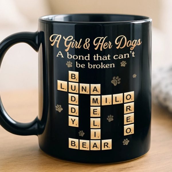 Custom Scrabble Black Mug - Personalized Birthday Gifts For Dog Cat Lovers, Dog Dad And Mom, Cat Owners - The Best Kind Of Chaos Custom Scrabble Black Mug - Personalized Birthday Gifts For Dog Cat Lovers, Dog Dad And Mom, Cat Owners - The Best Kind Of Chaos
