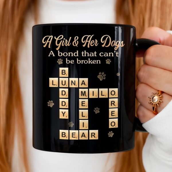 Custom Scrabble Black Mug - Personalized Birthday Gifts For Dog Cat Lovers, Dog Dad And Mom, Cat Owners - The Best Kind Of Chaos Custom Scrabble Black Mug - Personalized Birthday Gifts For Dog Cat Lovers, Dog Dad And Mom, Cat Owners - The Best Kind Of Chaos