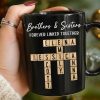 Custom Scrabble Black Mug - Personalized Christmas Birthday Gifts For Brother, Sister - Family Spelled In Joy Custom Scrabble Black Mug - Personalized Christmas Birthday Gifts For Brother, Sister - Family Spelled In Joy