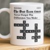 Custom Scrabble Mug - Personalized Birthday Gifts For Coworker, Work Bestie - Teamwork Makes Every Day Better Custom Scrabble Mug - Personalized Birthday Gifts For Coworker, Work Bestie - Teamwork Makes Every Day Better