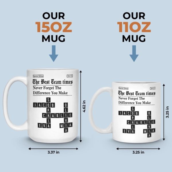 Custom Scrabble Mug - Personalized Birthday Gifts For Coworker, Work Bestie - Teamwork Makes Every Day Better Custom Scrabble Mug - Personalized Birthday Gifts For Coworker, Work Bestie - Teamwork Makes Every Day Better
