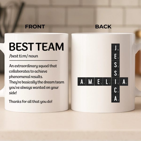 Custom Scrabble Mug - Personalized Birthday Gifts For Coworker, Work Bestie - Workdays Are Better With You Custom Scrabble Mug - Personalized Birthday Gifts For Coworker, Work Bestie - Workdays Are Better With You