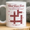 Custom Scrabble Mug - Personalized Christmas Birthday Gifts For Coworker, Work Bestie - The Dream Team, Always