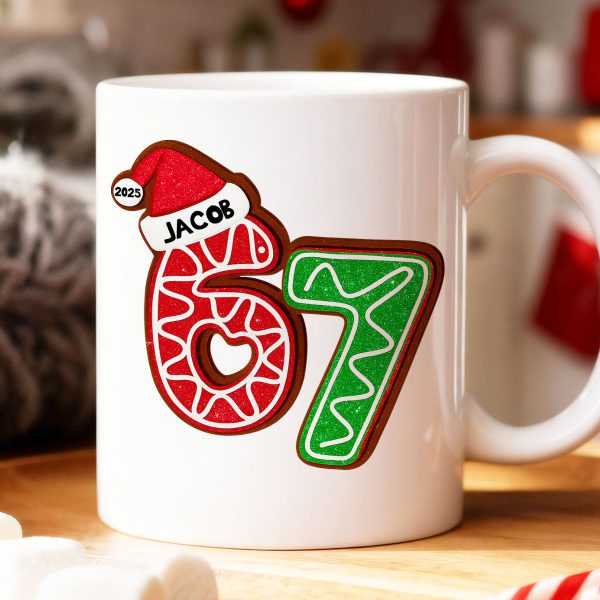 Custom Six Seven - Personalized Mug - Teen Slang Funny Tree Decor, Funny Teen Grandkid Gift Custom Six Seven - Personalized Mug - Teen Slang Funny Tree Decor, Funny Teen Grandkid Gift