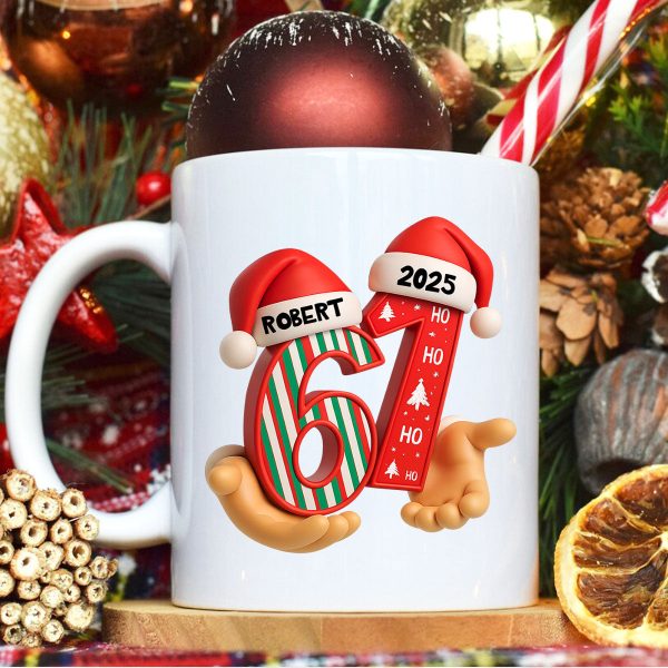 Custom Six Seven - Personalized Mug - Teen Slang Funny Tree Decor, Funny Teen Grandkid Gift Custom Six Seven - Personalized Mug - Teen Slang Funny Tree Decor, Funny Teen Grandkid Gift