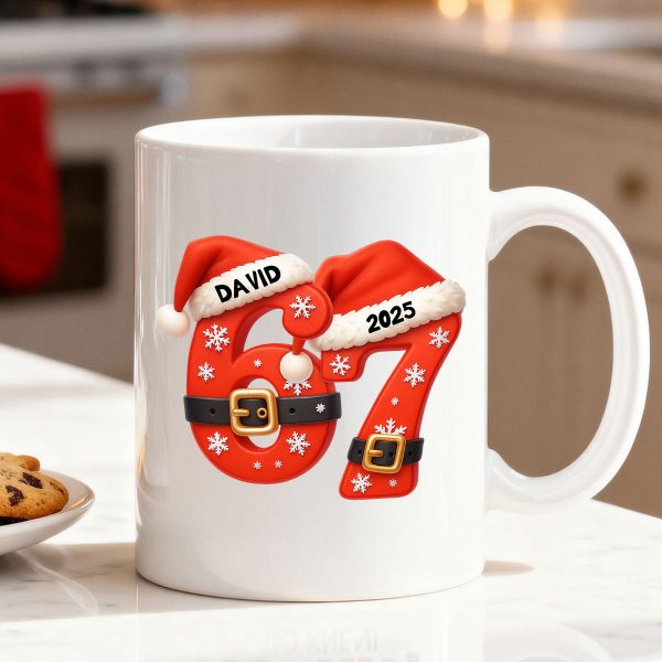 Custom Six Seven - Personalized Mug - Teen Slang Funny Tree Decor, Funny Teen Grandkid Gift Custom Six Seven - Personalized Mug - Teen Slang Funny Tree Decor, Funny Teen Grandkid Gift