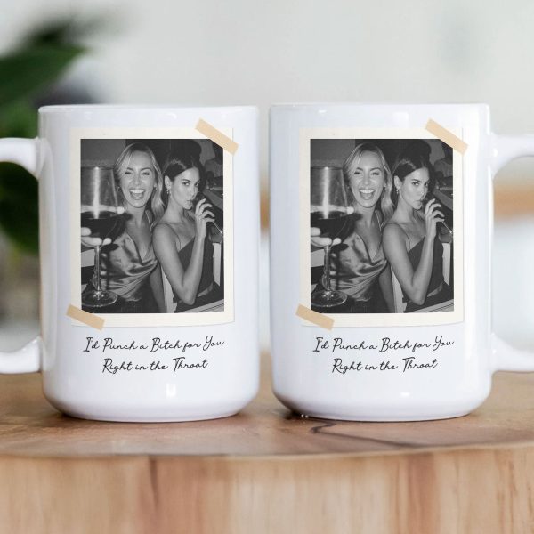 Custom Vintage Retro Polaroid Friendship Photo - Personalized Photo Mug Custom Vintage Retro Polaroid Friendship Photo - Personalized Photo Mug