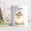 Custom Watercolor Dog Cat Pet Photo White Mug HA75 891802 Custom Watercolor Dog Cat Pet Photo White Mug HA75 891802