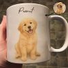 Custom Watercolor Pet Portrait Mug Perfect for Dog Lovers Custom Watercolor Pet Portrait Mug Perfect for Dog Lovers