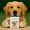 Custom Watercolor Pet Portrait Mug Perfect for Dog Lovers Custom Watercolor Pet Portrait Mug Perfect for Dog Lovers