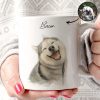 Custom Watercolor Pet Portrait Mug Perfect for Dog Lovers Custom Watercolor Pet Portrait Mug Perfect for Dog Lovers