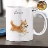 Custom Watercolor Pet Portrait Mug Perfect for Dog Lovers Custom Watercolor Pet Portrait Mug Perfect for Dog Lovers
