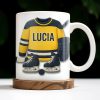 Customizable Hockey Jersey and Ice Skates Design - Personalized Custom Coffee Mug - SPORT008_MG Customizable Hockey Jersey and Ice Skates Design - Personalized Custom Coffee Mug - SPORT008_MG