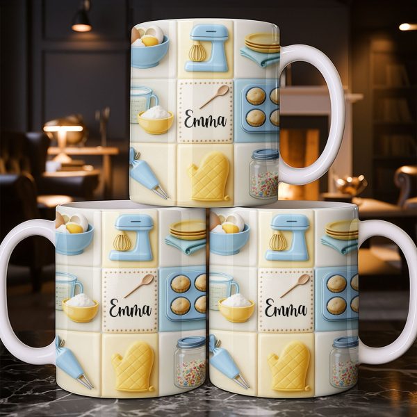 Customizable Kitchen-Themed Mug - Personalized Custom Coffee Mug - HOB030_MG Customizable Kitchen-Themed Mug - Personalized Custom Coffee Mug - HOB030_MG