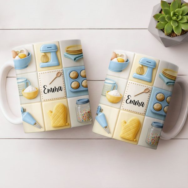 Customizable Kitchen-Themed Mug - Personalized Custom Coffee Mug - HOB030_MG Customizable Kitchen-Themed Mug - Personalized Custom Coffee Mug - HOB030_MG