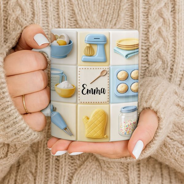 Customizable Kitchen-Themed Mug - Personalized Custom Coffee Mug - HOB030_MG Customizable Kitchen-Themed Mug - Personalized Custom Coffee Mug - HOB030_MG