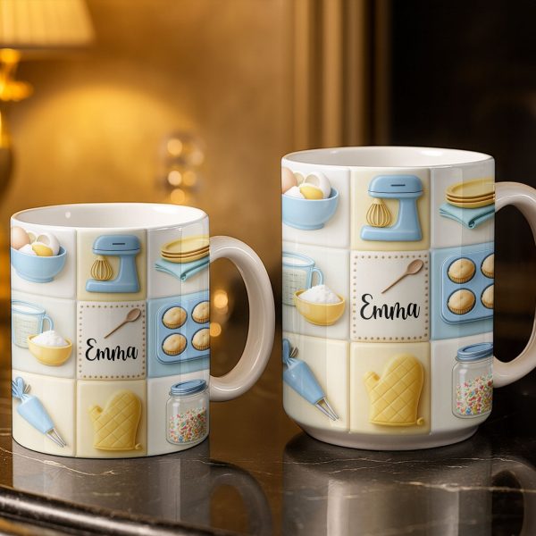 Customizable Kitchen-Themed Mug - Personalized Custom Coffee Mug - HOB030_MG Customizable Kitchen-Themed Mug - Personalized Custom Coffee Mug - HOB030_MG