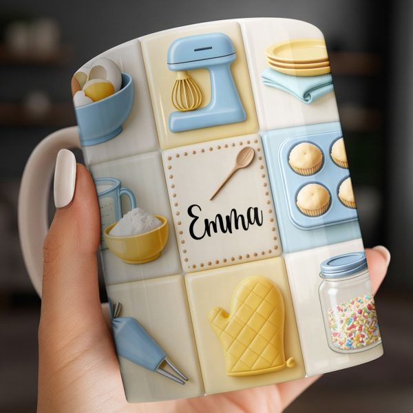 Customizable Kitchen-Themed Mug - Personalized Custom Coffee Mug - HOB030_MG Customizable Kitchen-Themed Mug - Personalized Custom Coffee Mug - HOB030_MG